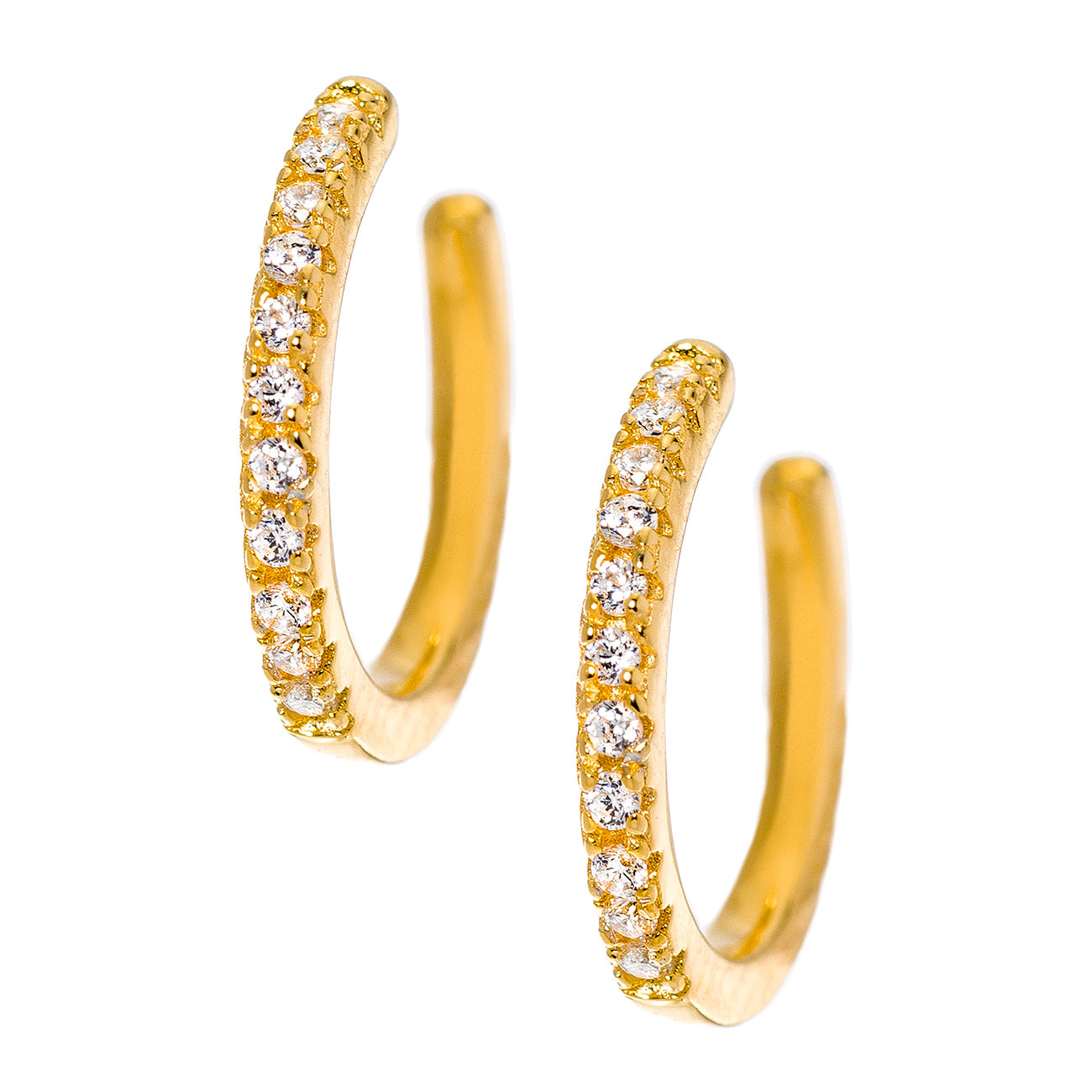 Gold Simple CZ Cuff