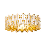 Gold Baguette & Bezel Ring