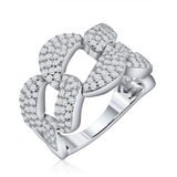 Pave Chunky CubanLink Ring