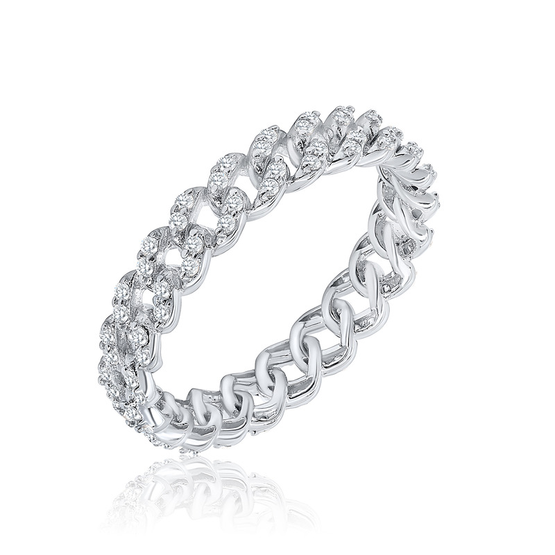 Cuban-Link Stackable Ring