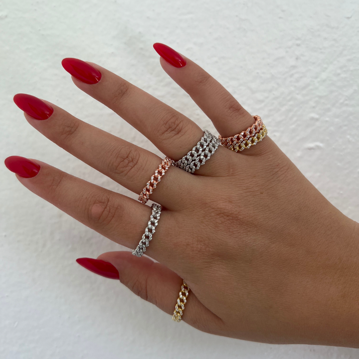 Cuban-Link Stackable Ring