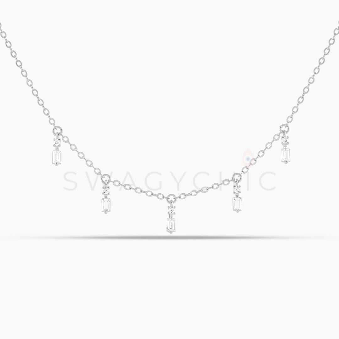 Baguette Point Dangle Choker - Swagychic