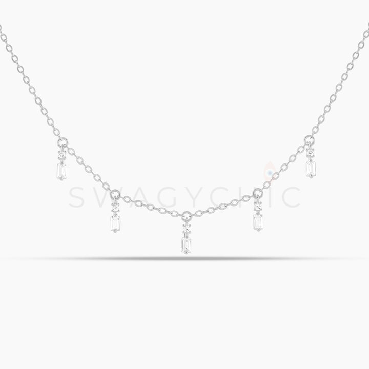 Baguette Point Dangle Choker - Swagychic
