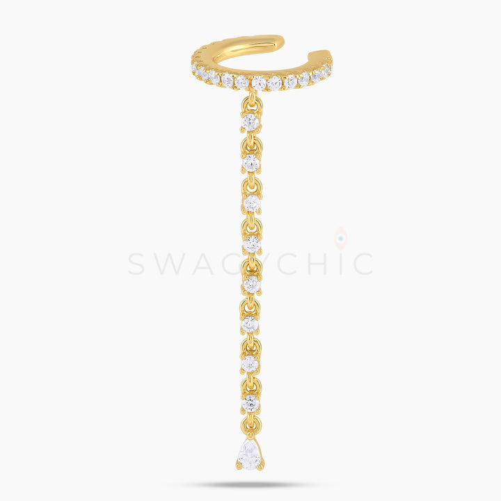 CZ Elevated Drop Cuff - Swagychic