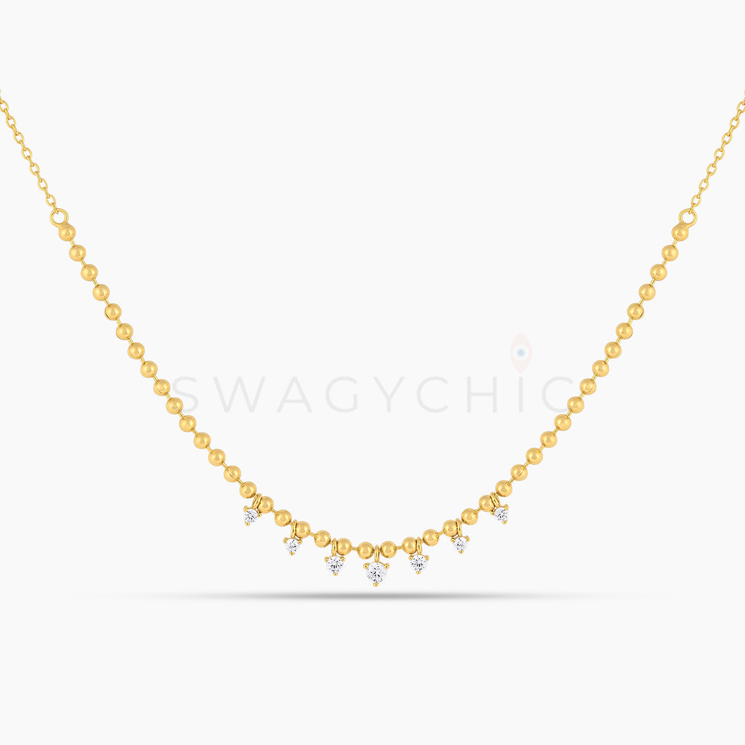 CZ Toliet Chain Necklace (Wholesale) - Swagychic