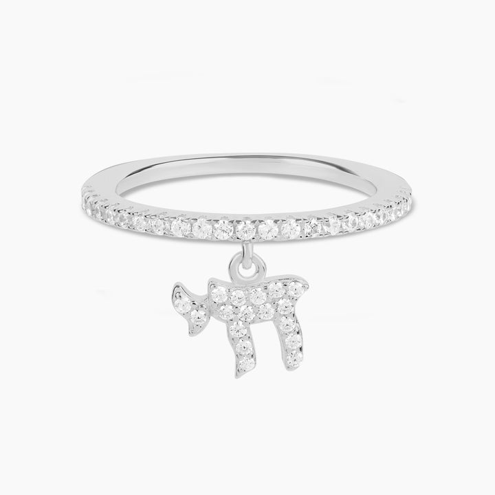 Chai Charm Stackable Ring