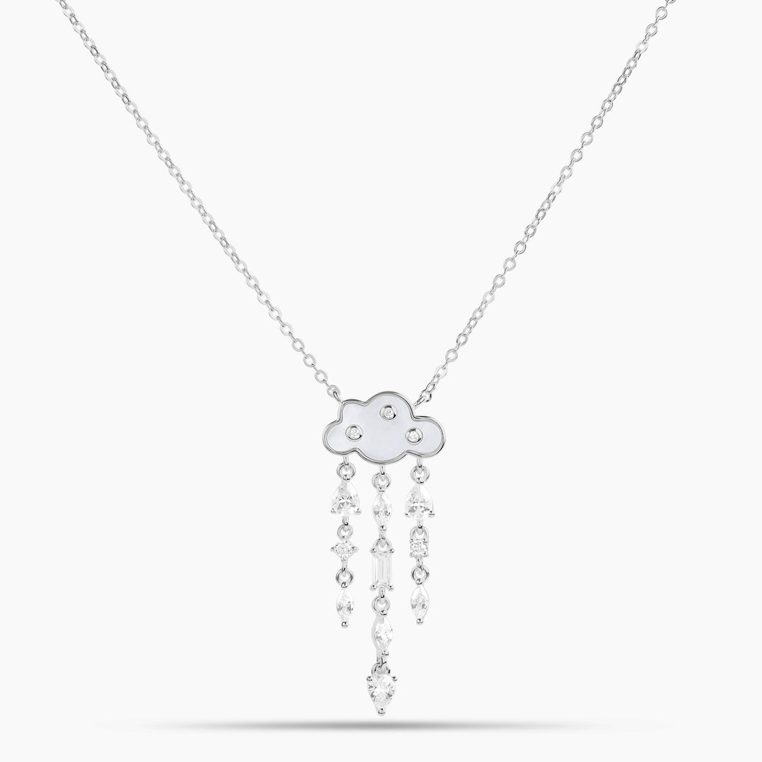 Cloud Multi-Stone Mother of Pearl Necklace