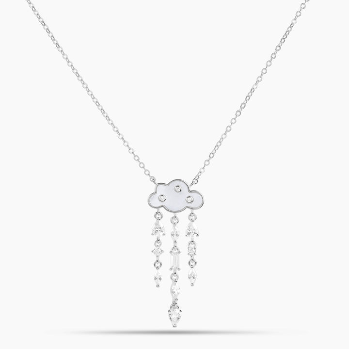 Cloud Multi-Stone Mother of Pearl Necklace