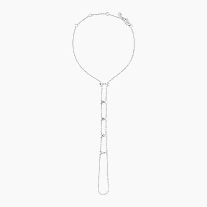 Chic Baguette Hand Chain Bracelet - Swagychic