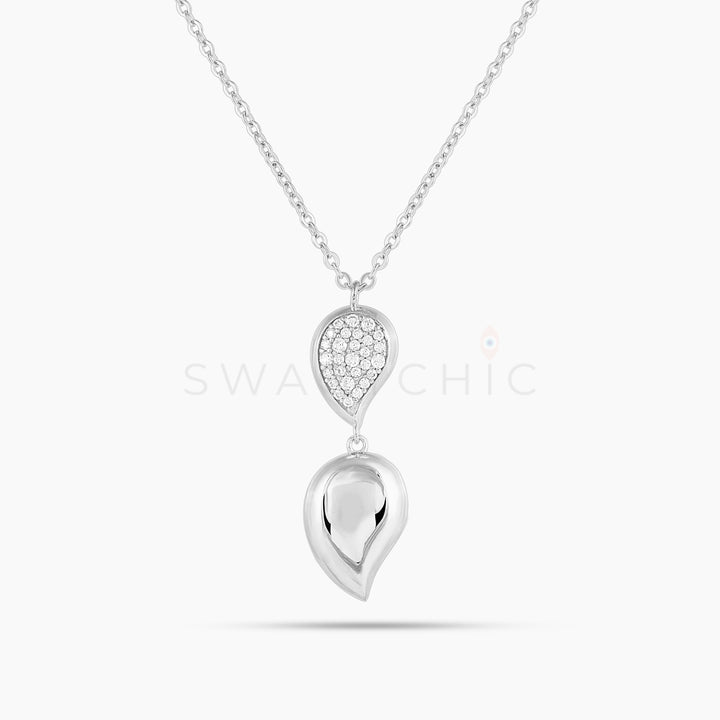 Double Teardrop Necklace - Swagychic