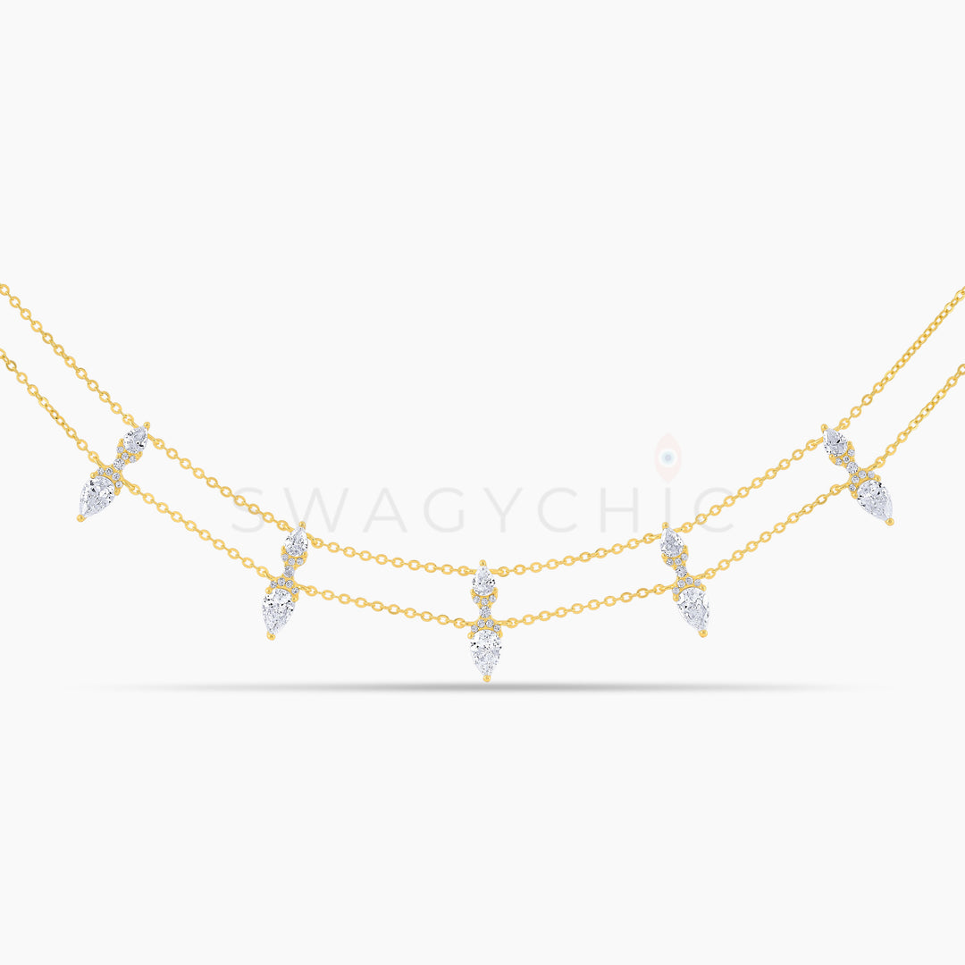 Etherea Gold Petal Necklace - Swagychic
