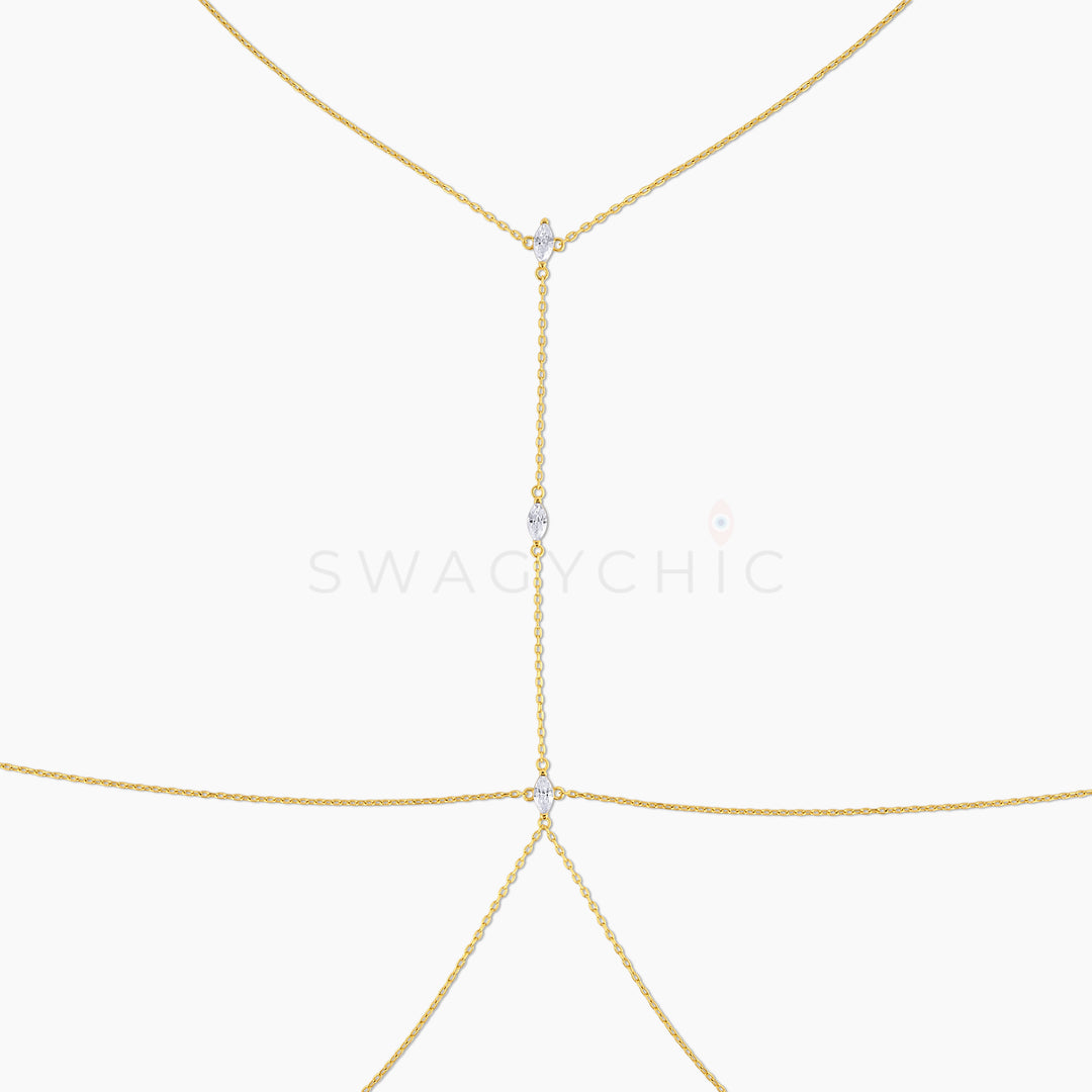 Everyday Marquise Body Chain - Swagychic