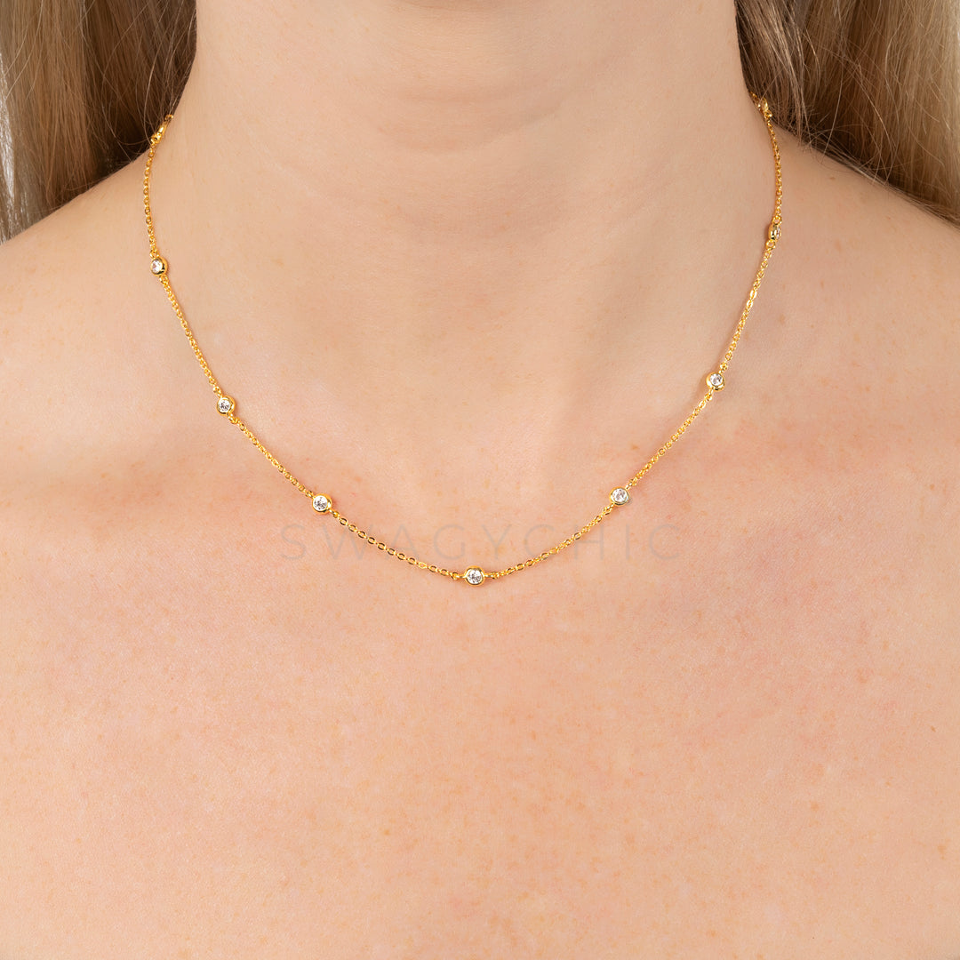 Everyday Bezel Necklace - Swagychic