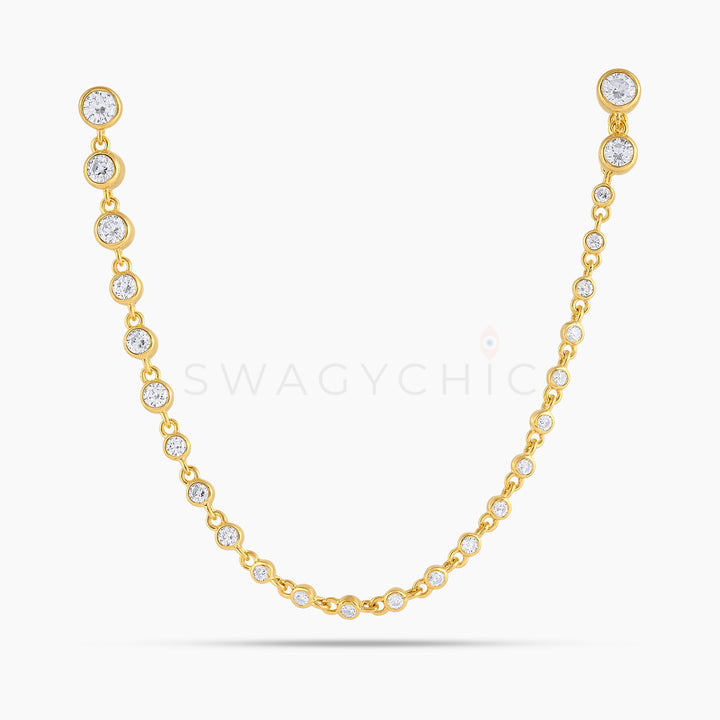 Graduated Bezel Double Piercing - Swagychic