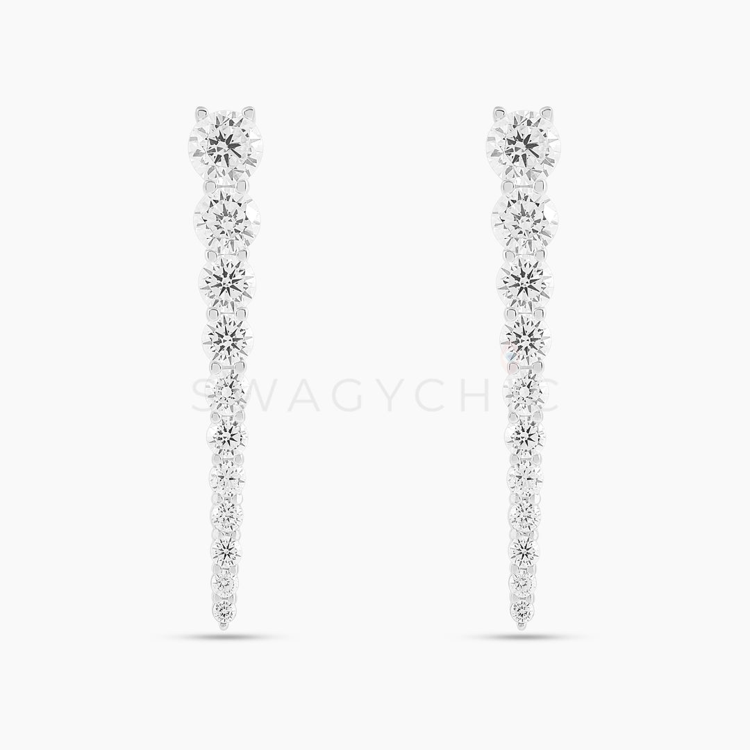Graduated Spike Earrings - Swagychic