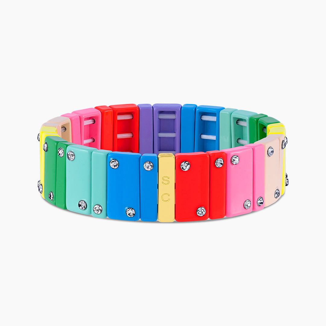 Luxe Rainbow Crush Stretch Bracelet - Swagychic