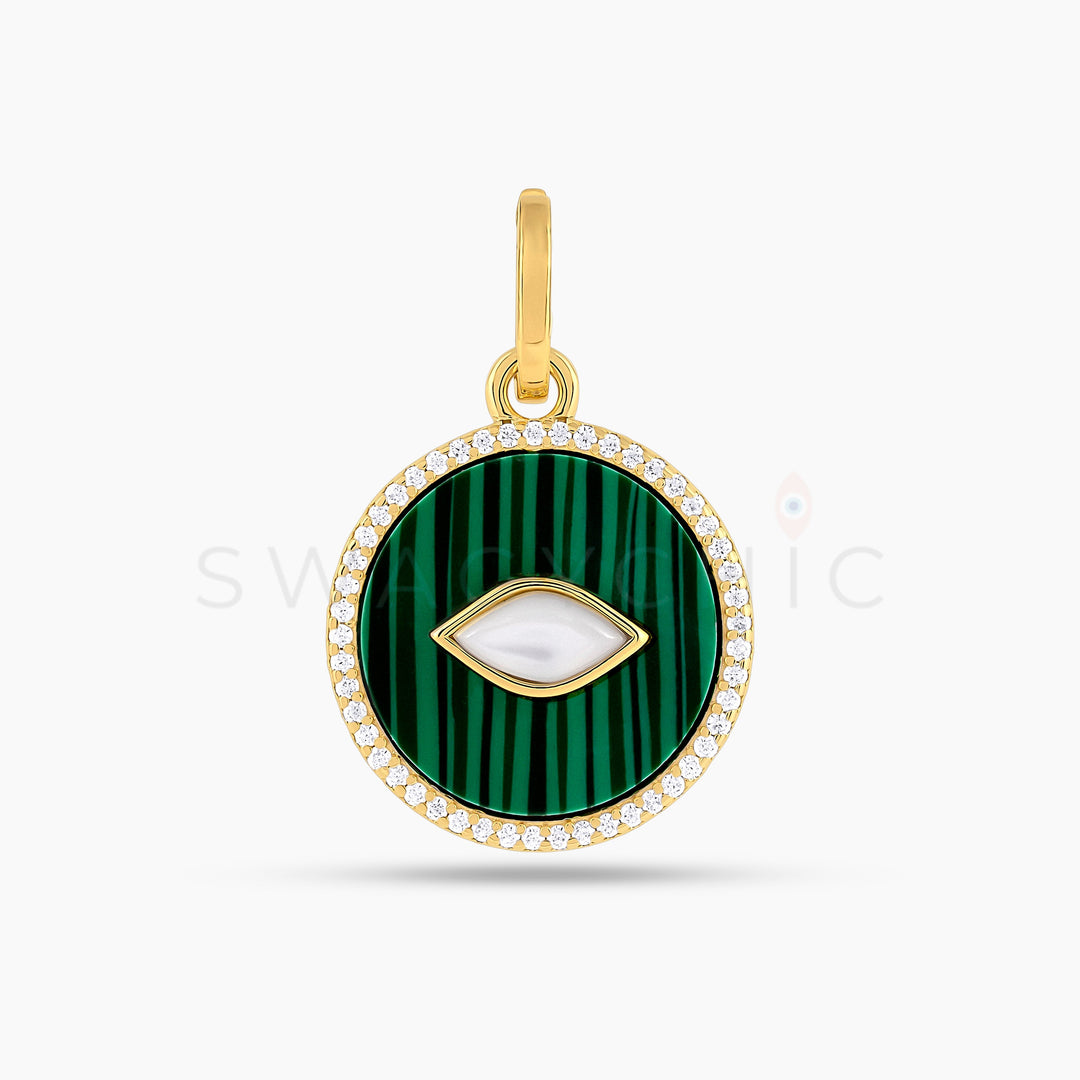 Malachite x Mother of Pearl Charm - Swagychic