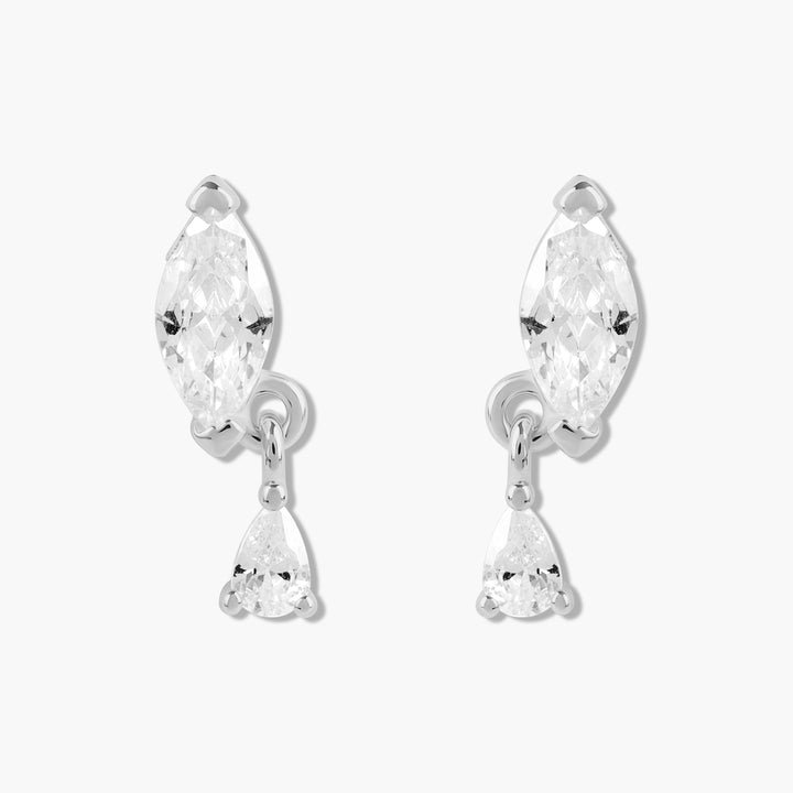 Marquise Dangle Studs