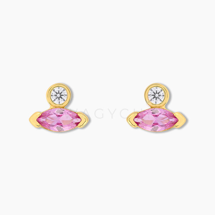 Marquise Point Studs Gold - Swagychic