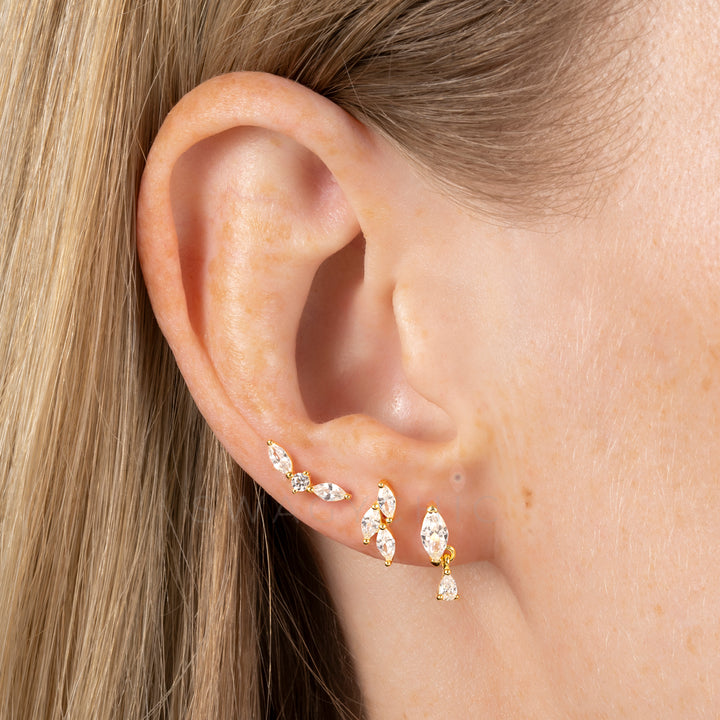 Marquise Dangle Studs - Swagychic