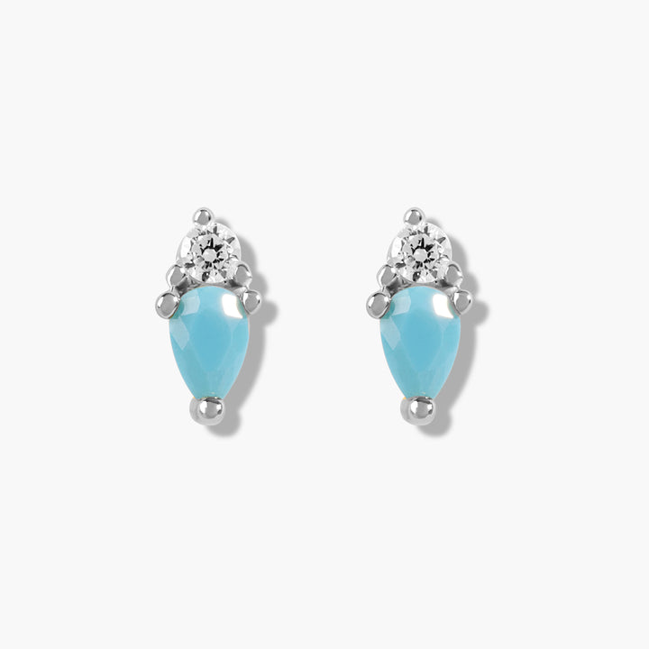 Mini Marquise Studs- Silver