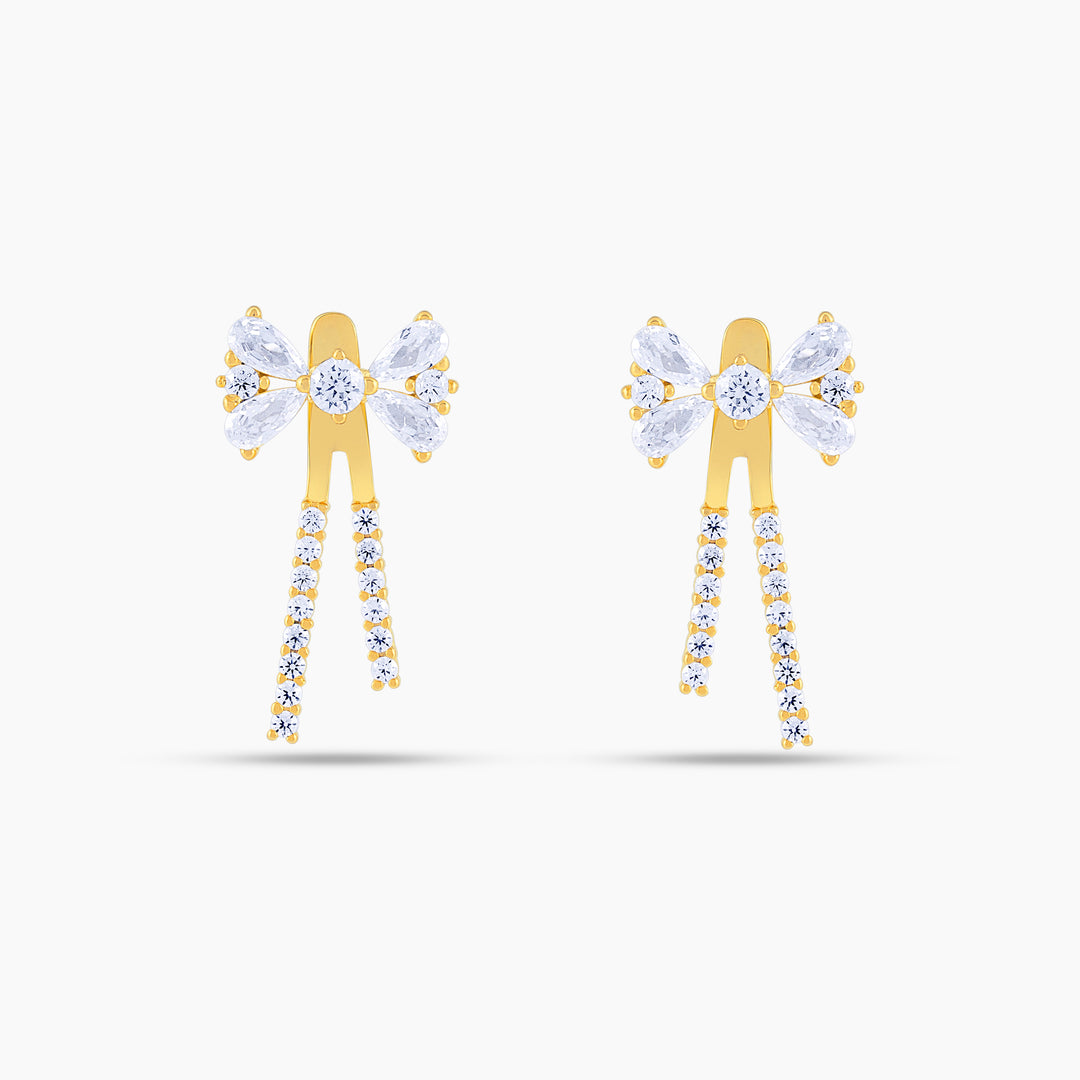Mini Multi-Stone Bow Ear Jacket
