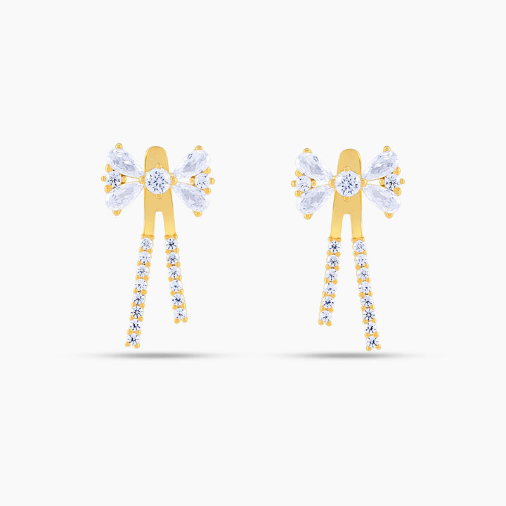 Mini Multi-Stone Bow Ear Jacket