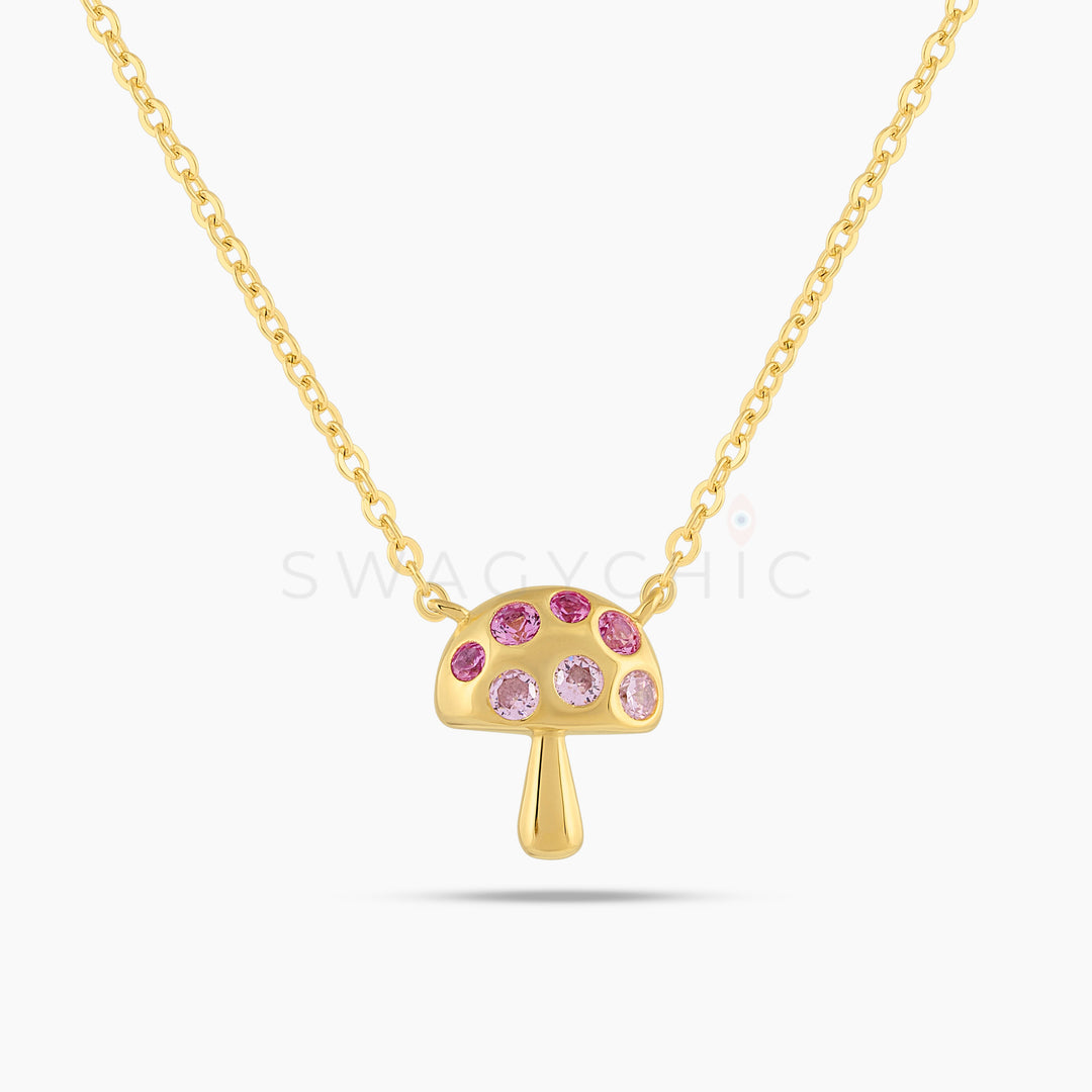 Mini Mushroom Necklace - Swagychic