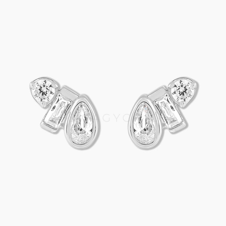 Mini Triple Stone Studs (Wholesale) - Swagychic