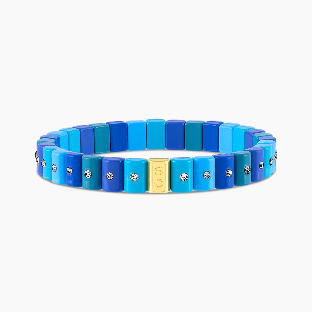 Mini Azure Stretch Bracelet - Swagychic
