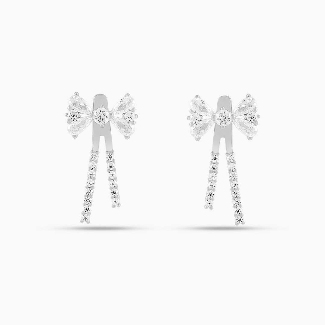 Mini Multi-Stone Bow Ear Jacket