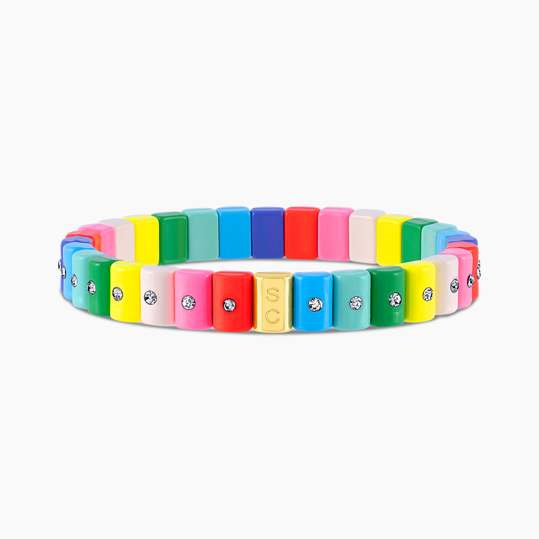 Mini Rainbow Crush Stretch Bracelet - Swagychic