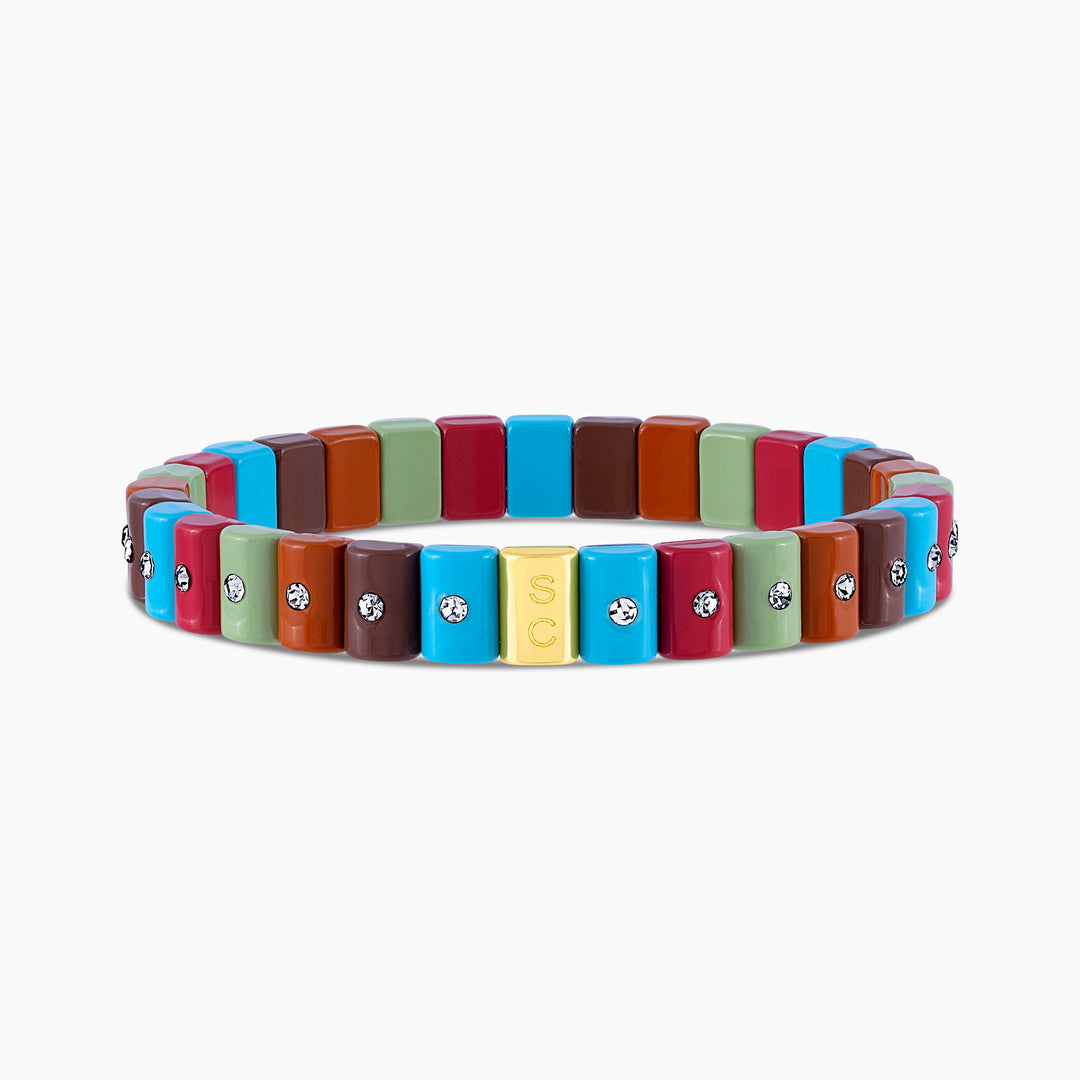 Mini Terrecota Sky Stretch Bracelet - Swagychic