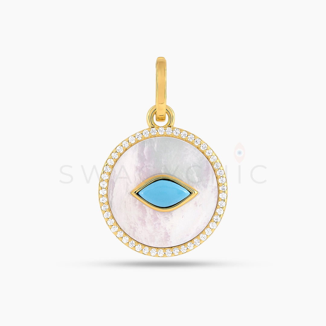 Mother of Pearl x Turquoise Charm - Swagychic