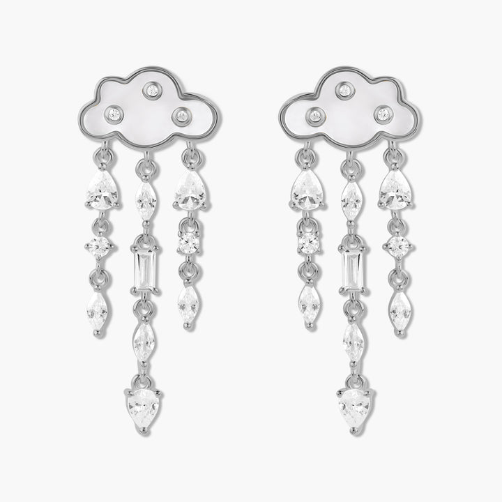 Multi-Stone Cloud Earrings