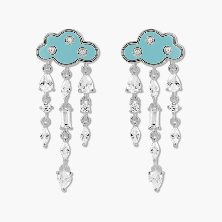 Multi-Stone Cloud Earrings