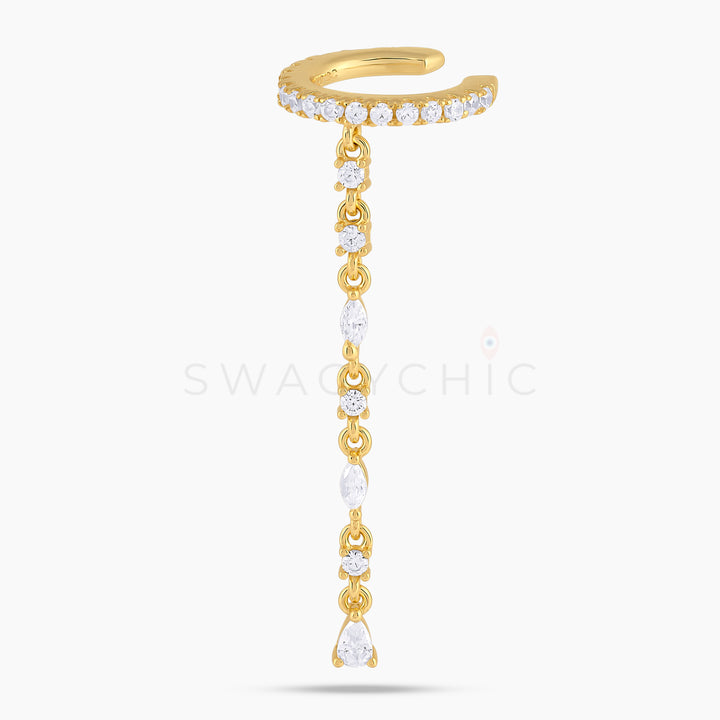 Multi-Stone Elevated Drop Cuff - Swagychic