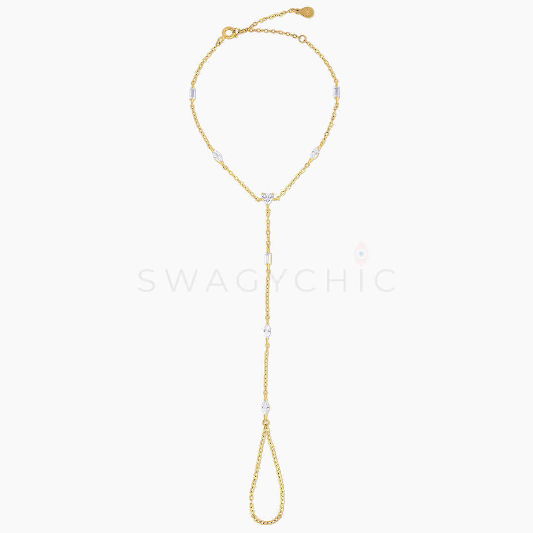 Multi-Stone Hand Chain - Swagychic