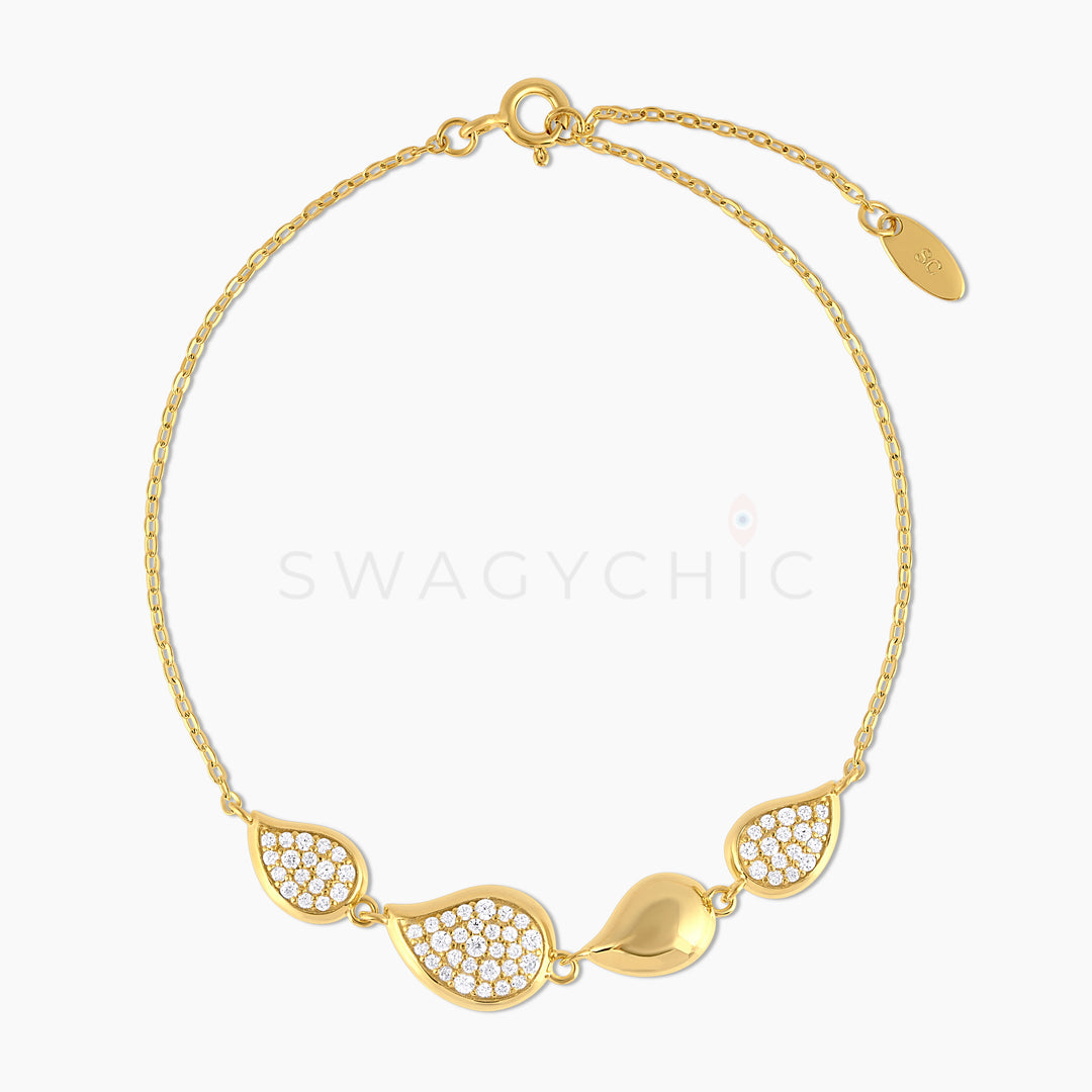 Pave Teardrop Bracelet - Swagychic