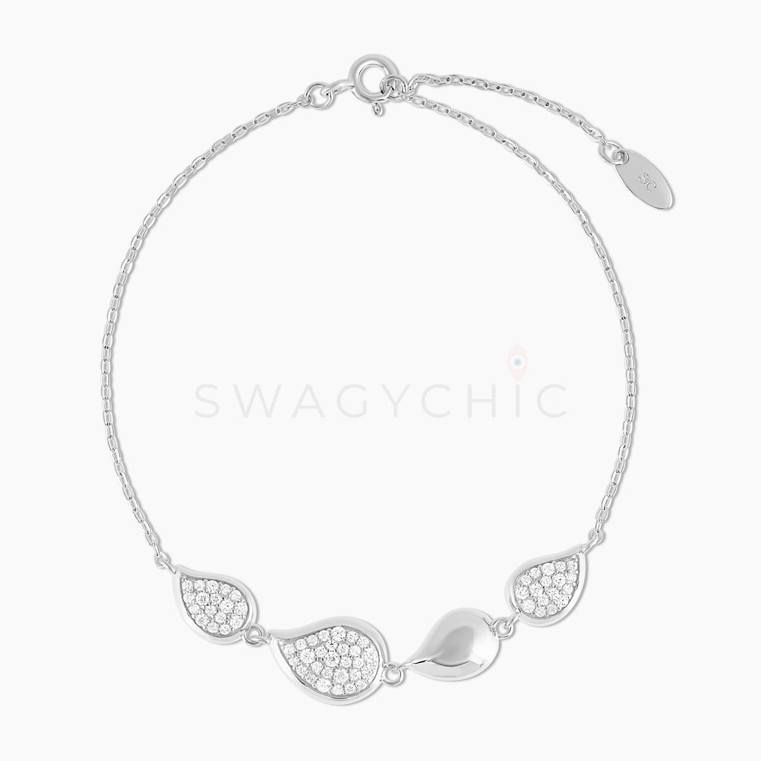 Pave Teardrop Bracelet - Swagychic