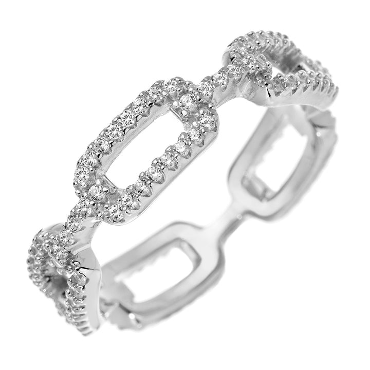 Everyday Pave Link Ring