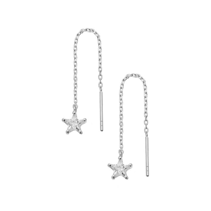 Star Dangle Threader Earrings