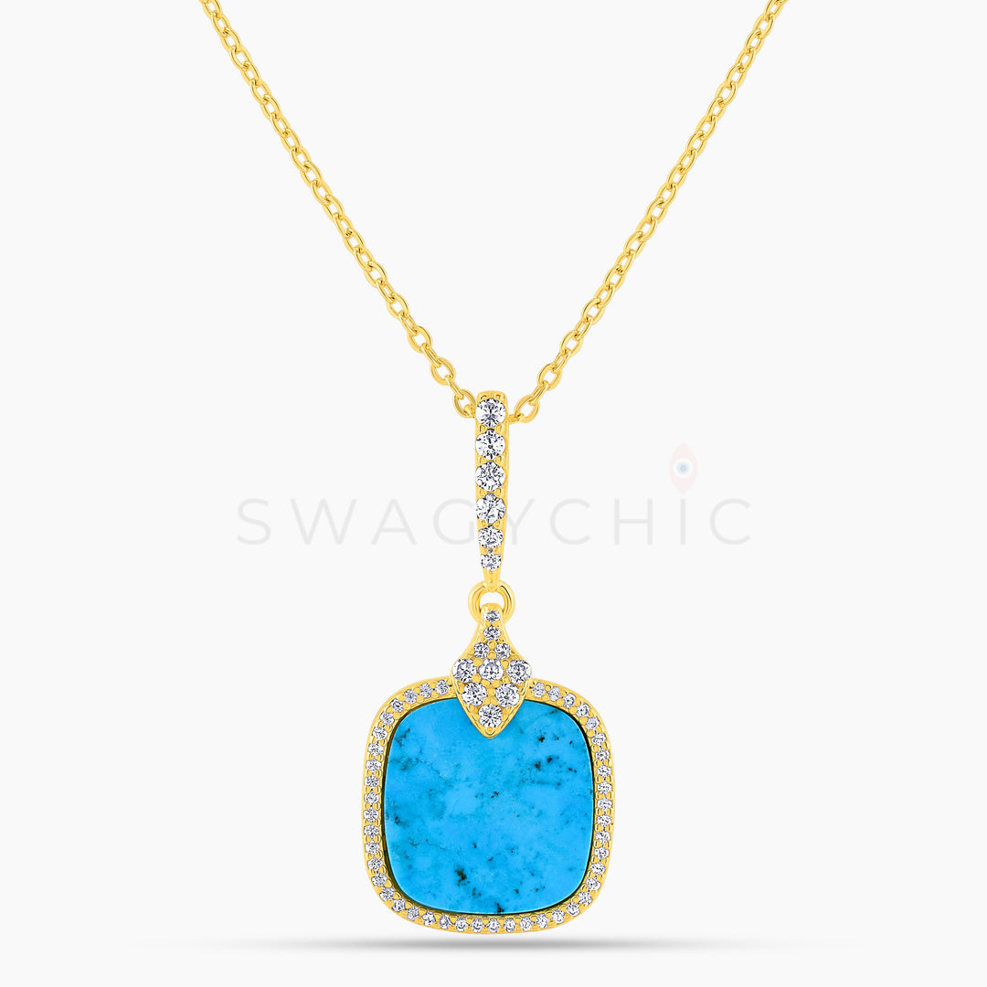 The Debutante Turquoise Mini Necklace (Wholesale) - Swagychic