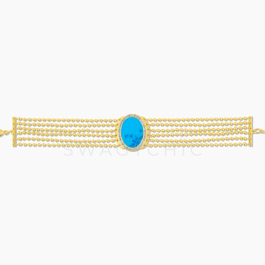 The Turquoise Opulance Bracelet (Wholesale) - Swagychic