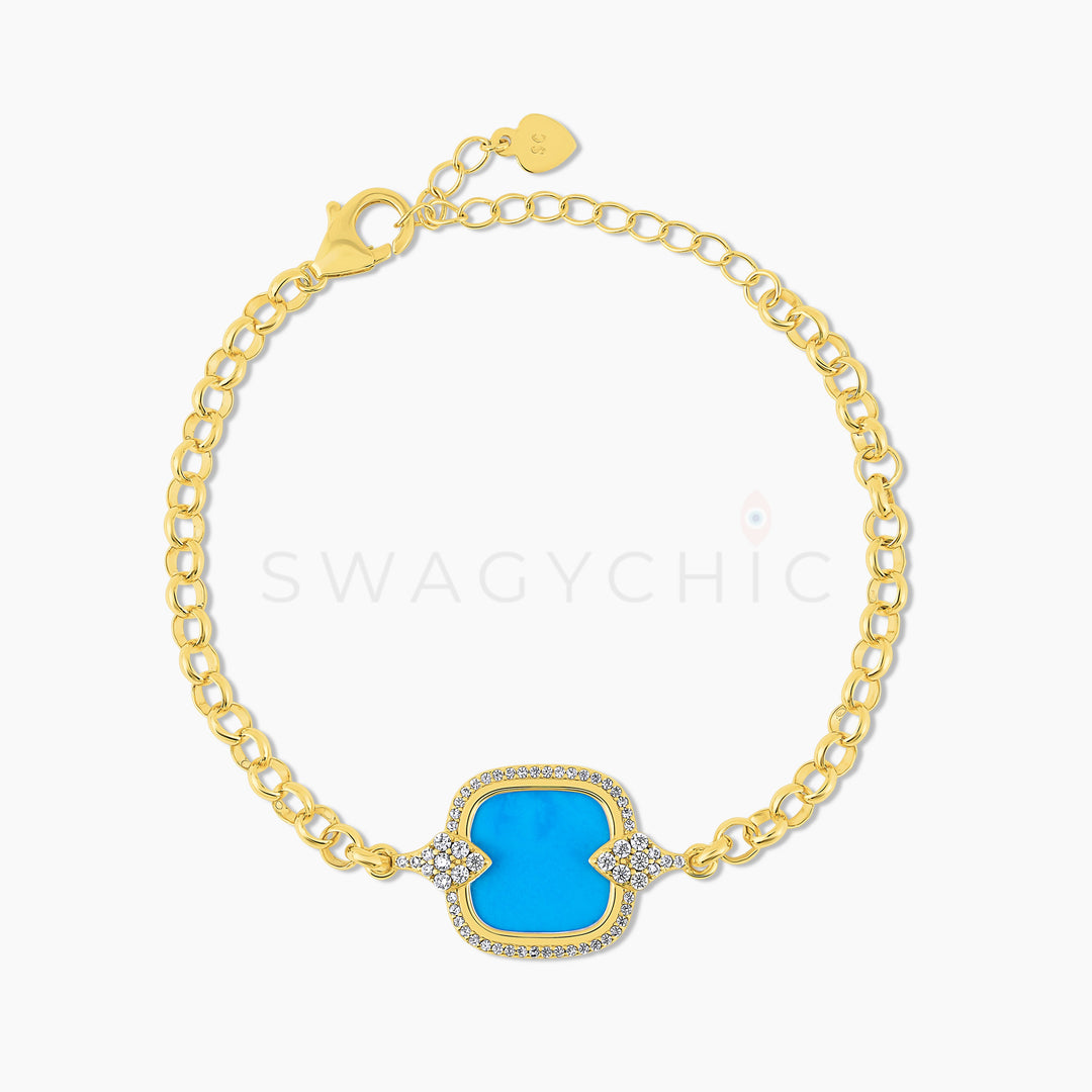 The Turquoise Society Bracelet (Wholesale) - Swagychic