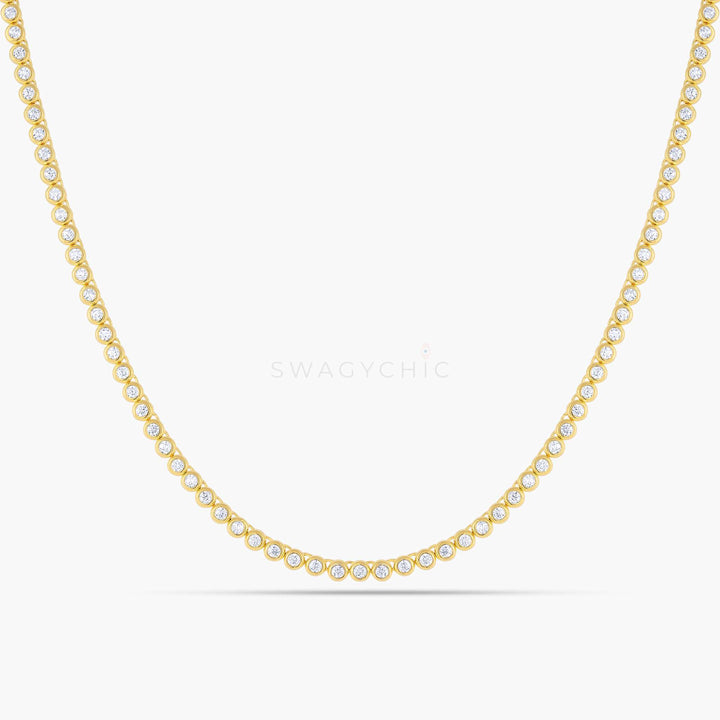 Bubble Bezel Tennis Necklace - Swagychic