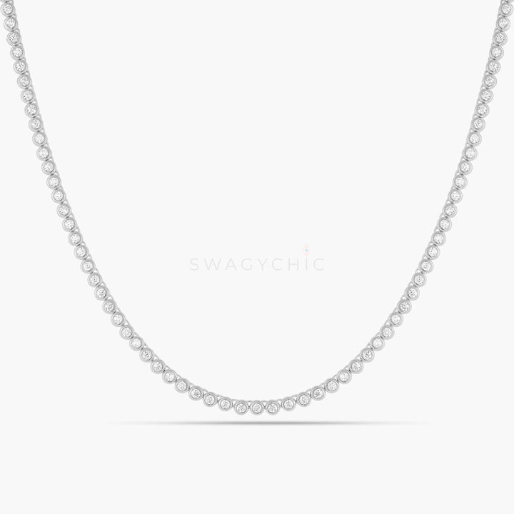 Bubble Bezel Tennis Necklace - Swagychic