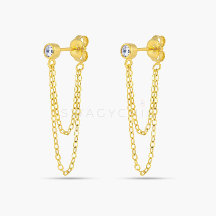 Bubble Chain Drop Earrings - Swagychic