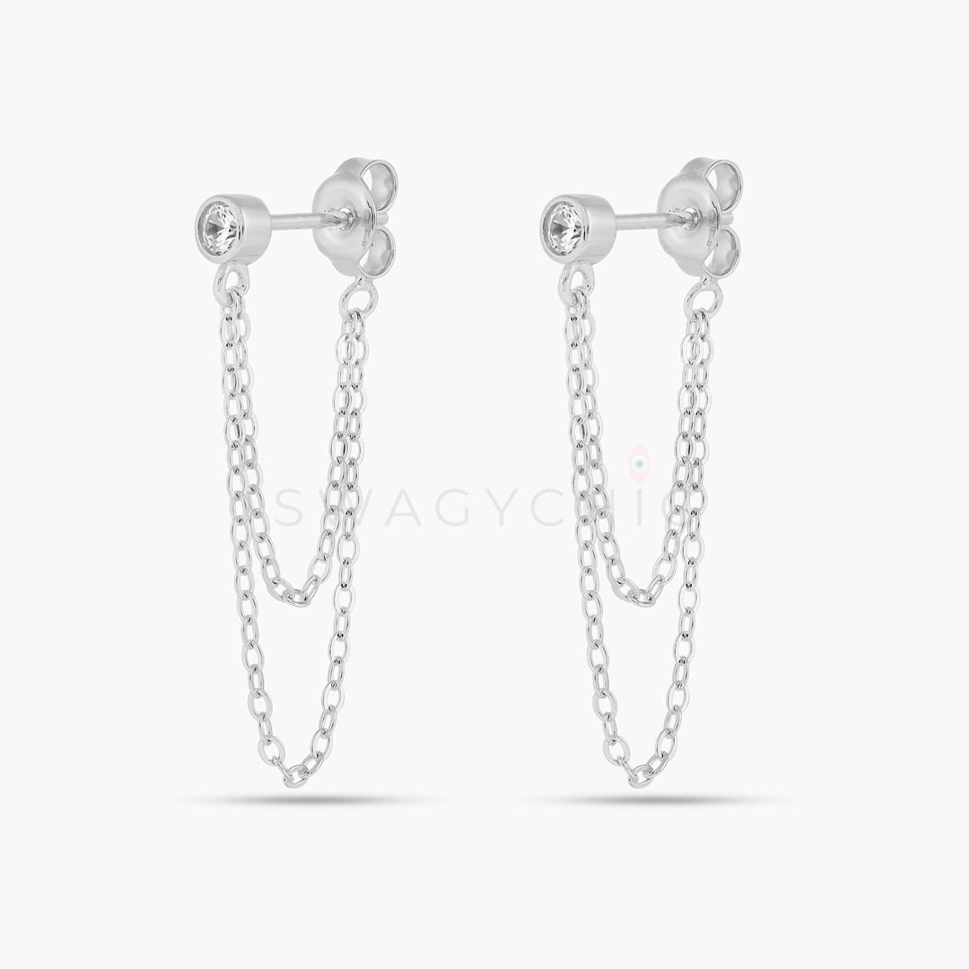 Bubble Chain Drop Earrings - Swagychic