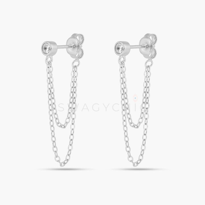 Bubble Chain Drop Earrings - Swagychic